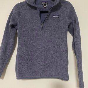 Patagonia Gray Quarter-Zip Fleece Pullover